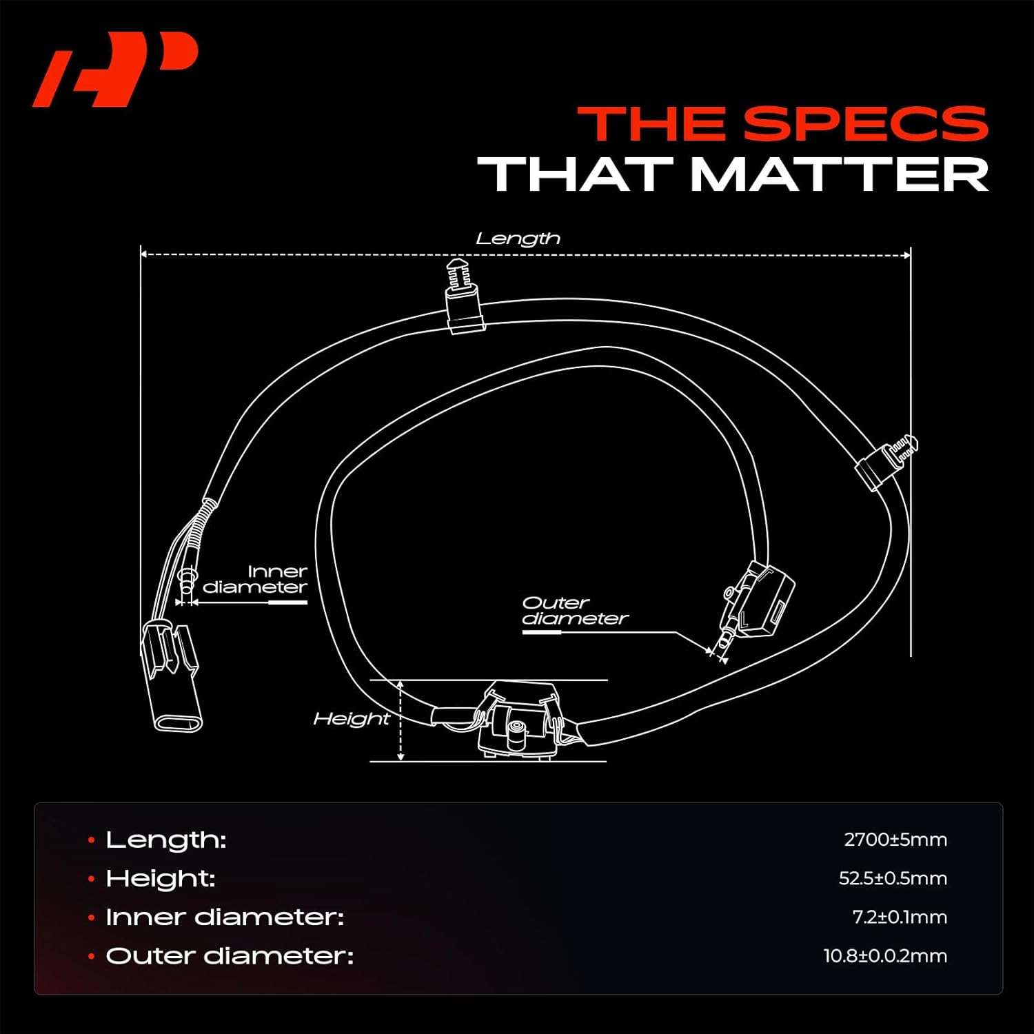 A-Premium Front Windshield Washer Nozzle Compatible with Mercedes-Benz E350 2010-2016, E400 2013-2016, E550 2010-2014, E250 2014-2016, CLS550 2012-2018, CLS400 2015-2018