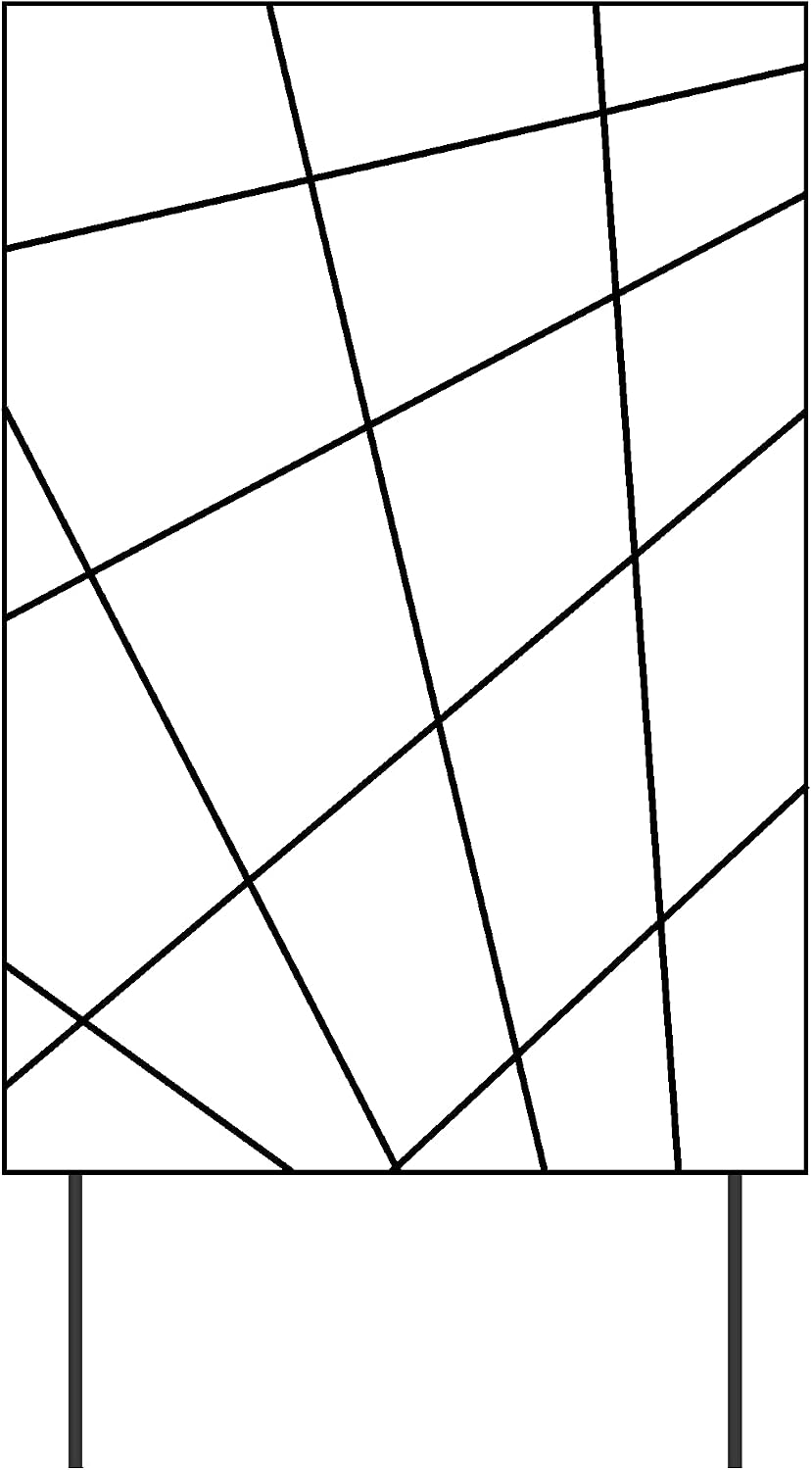 Mandala Trellis for Tray 55 x 100 cm Anthracite – Made in France