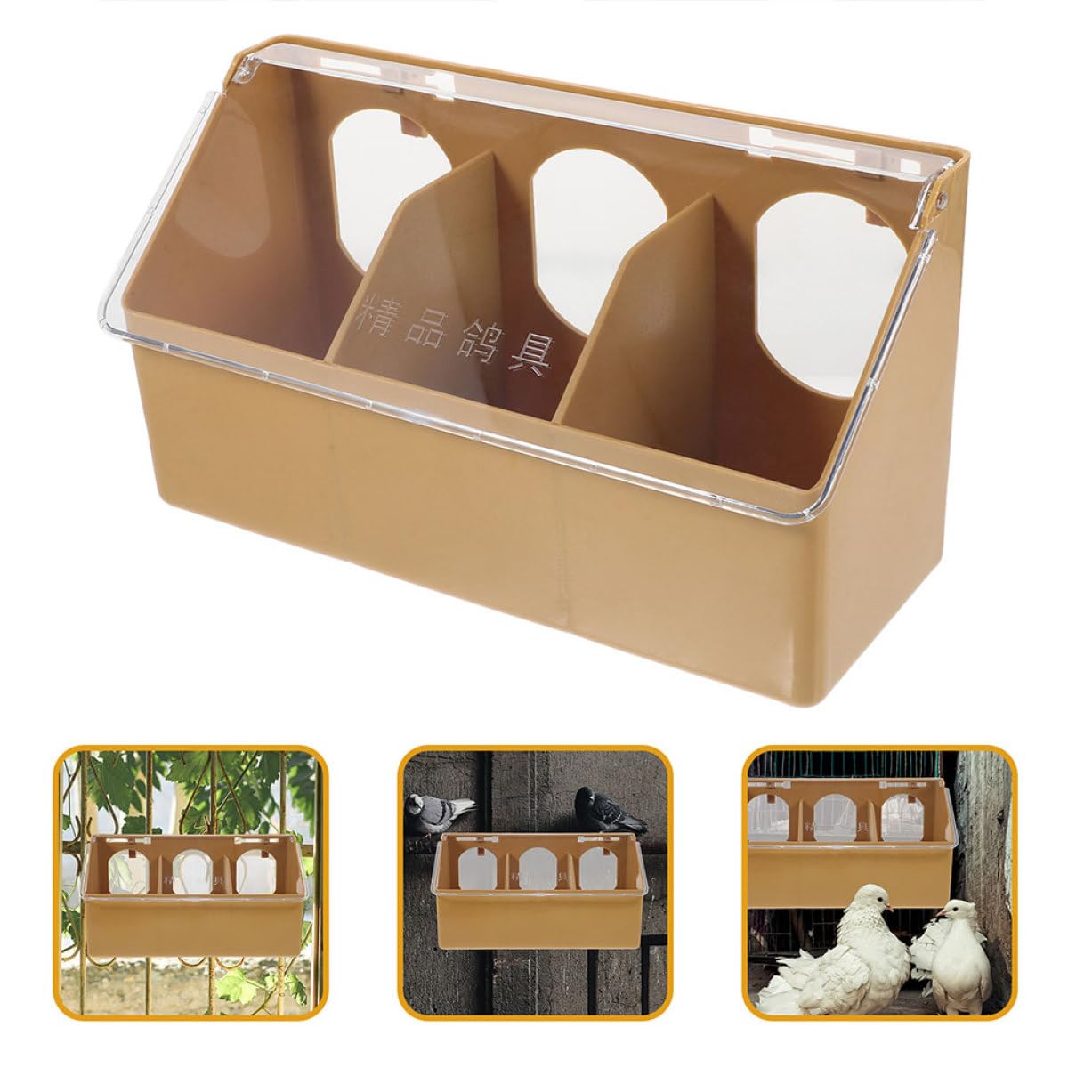 TOYANDONA Comedero para Pájaros Resistente Tapa y Capacidad Ampliada, 2 Piezas, Colgante Multifuncional para Jaulas, Adecuado para Alimentación Cómoda en Interiores