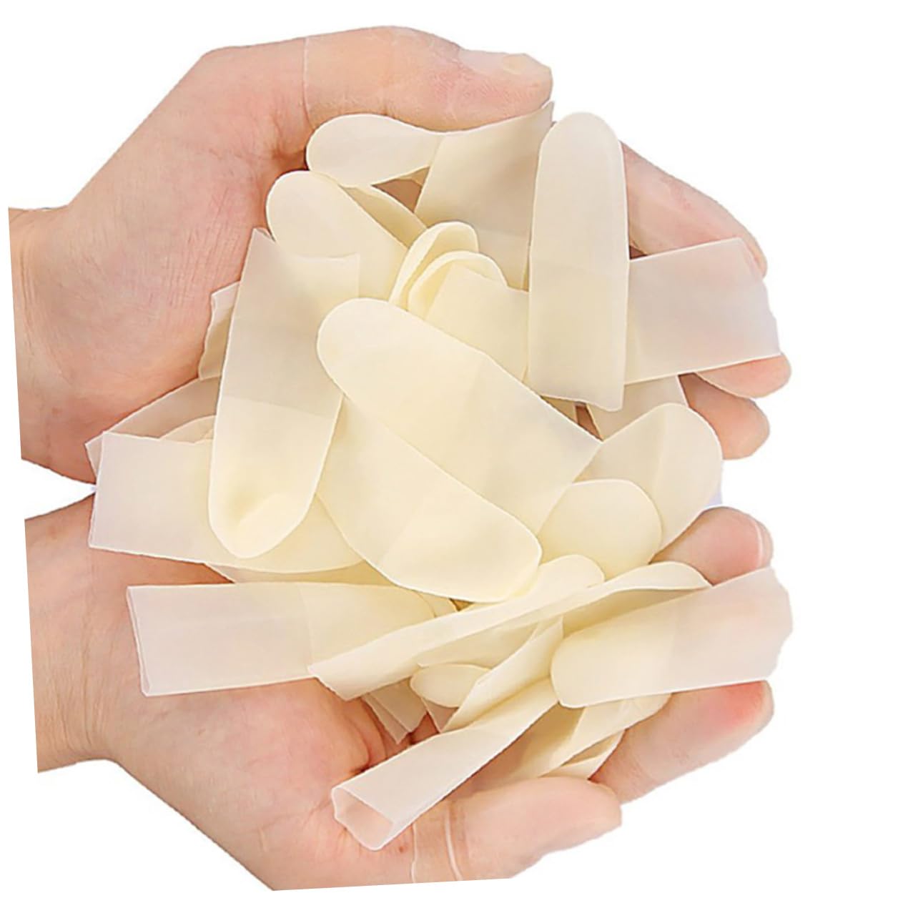 Beavorty 300pcs Disposable Fingertip Covers Latex Anti-Static Anti-Slip for Cooking Nail Salons Industry
