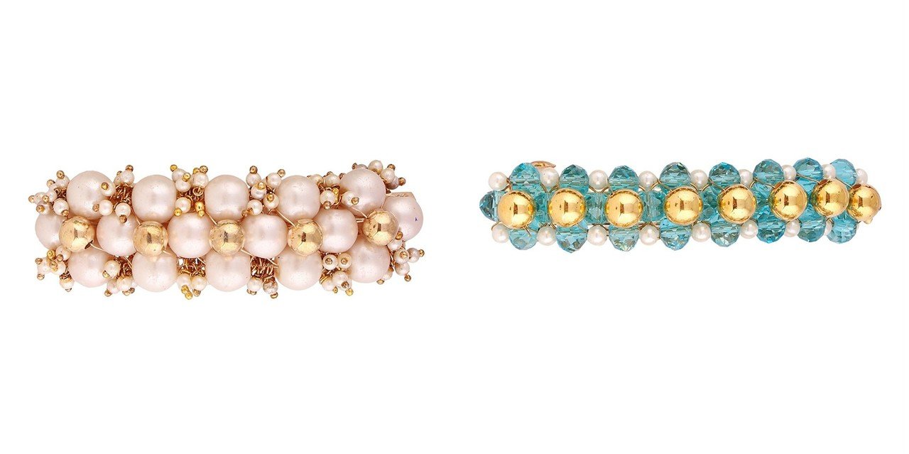 ACCESSHER Pack of 2 Hair Back Clips/Hair Barrettes/Hair Accessories