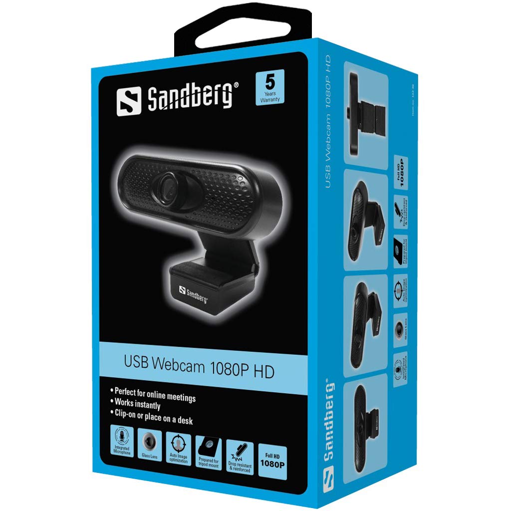 Sandberg Kamera internetowa USB 1080p HD
