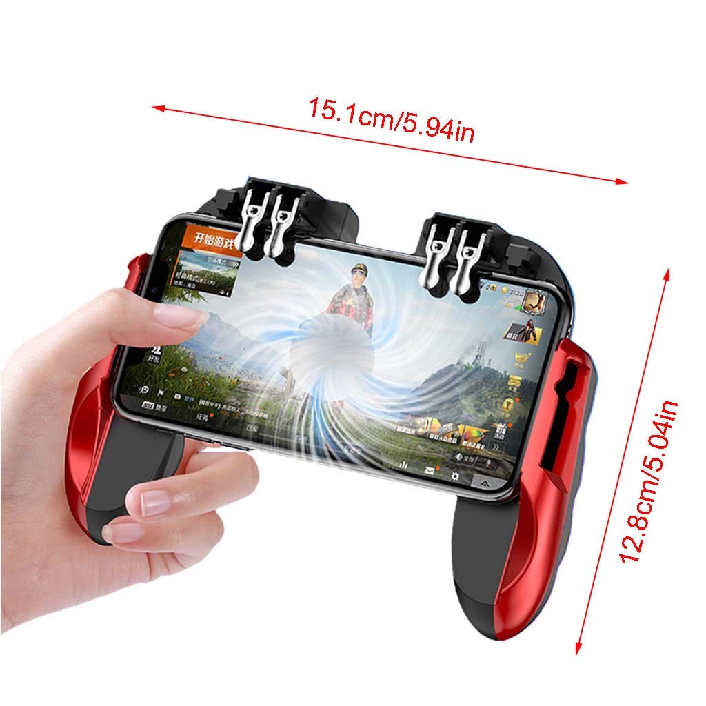 NA. RipengPI 4 Mobile Game Controller con ventola compatibile per PUBG COD Mobile per Gioco