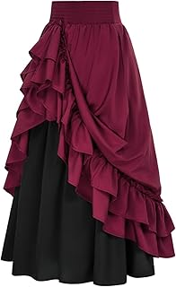 Falda larga hasta la rodilla de verano de encaje elástico de cintura alta Boho maxi falda casual con cordón una línea de falda larga patinador neón
