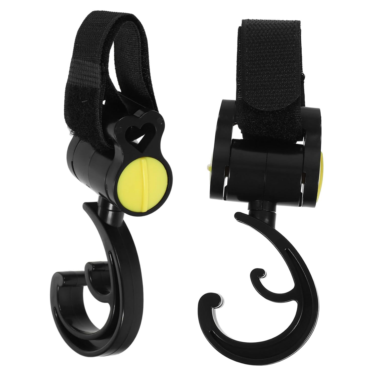 2Pcs Strong Load-Bearing Stroller Hooks with Rotating Design Hanging Bag Hooks for Pram and Diaper Bags Easy No-Drill Installation Plastic Pushchair Accessories 2Pcs Strong Load-Bearing Stroller Hooks with Rotating Design Hanging Bag Hooks for Pram and Diaper Bags Easy No-Drill Installation Plastic Pushchair Accessories