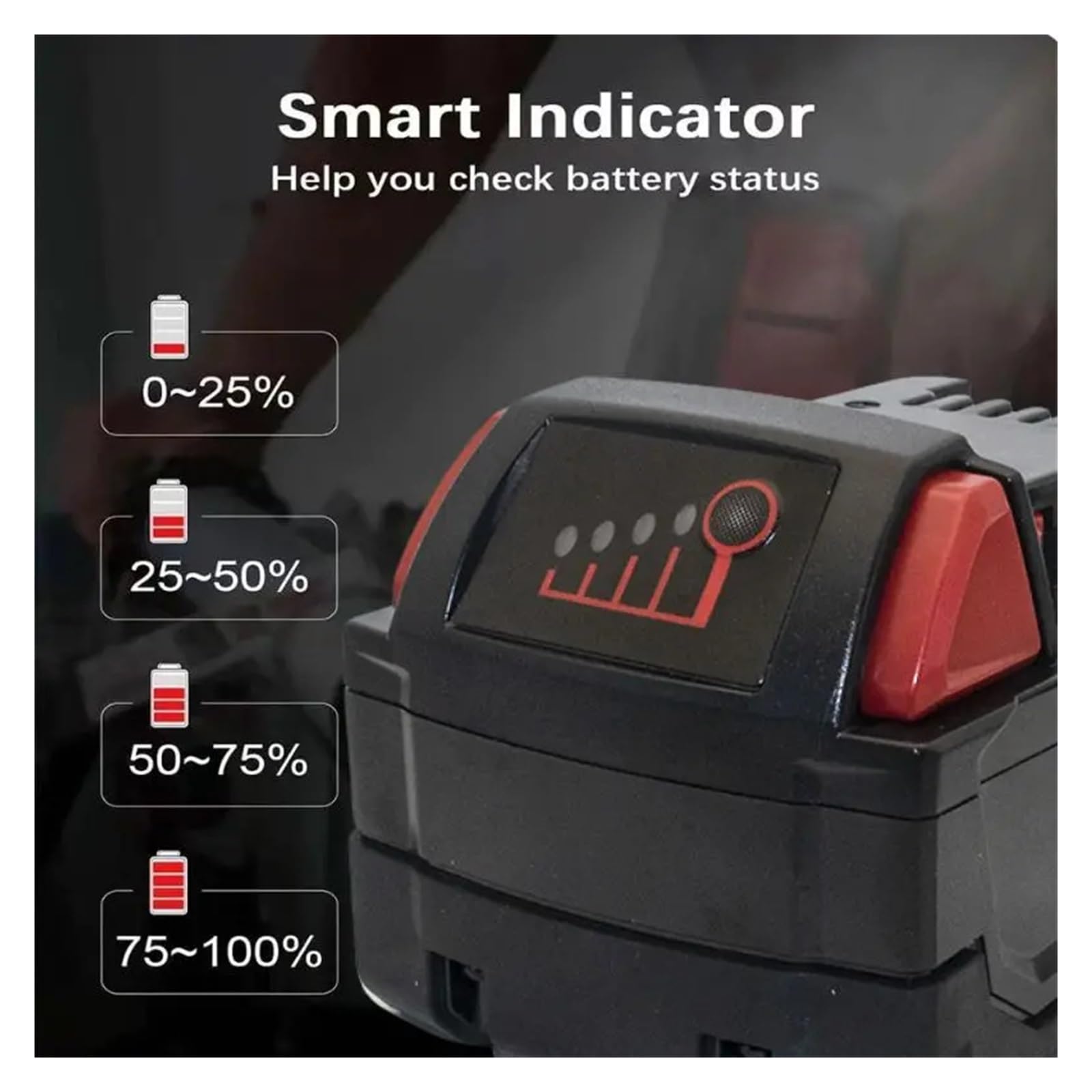 Batteria sostitutiva agli ioni di litio M18 XC 18 V 6,0 Ah/9,0 Ah/12,0 Ah | Compatibile con Milwaukee Caricabatterie M18B5 48-11-1815 2604-20 48-11-1850(1pcs 9.0Ah charger)