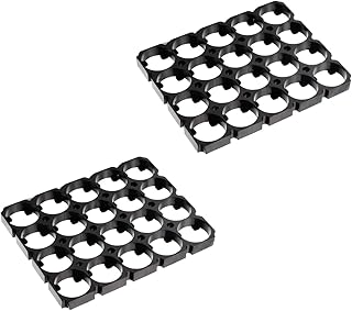 Bettomshin 20Pcs 4x5 Cell Spacer 21700 Lithium Battery Plastic Holder Bracket for DIY Battery Pack 21.7mm Hole Dia