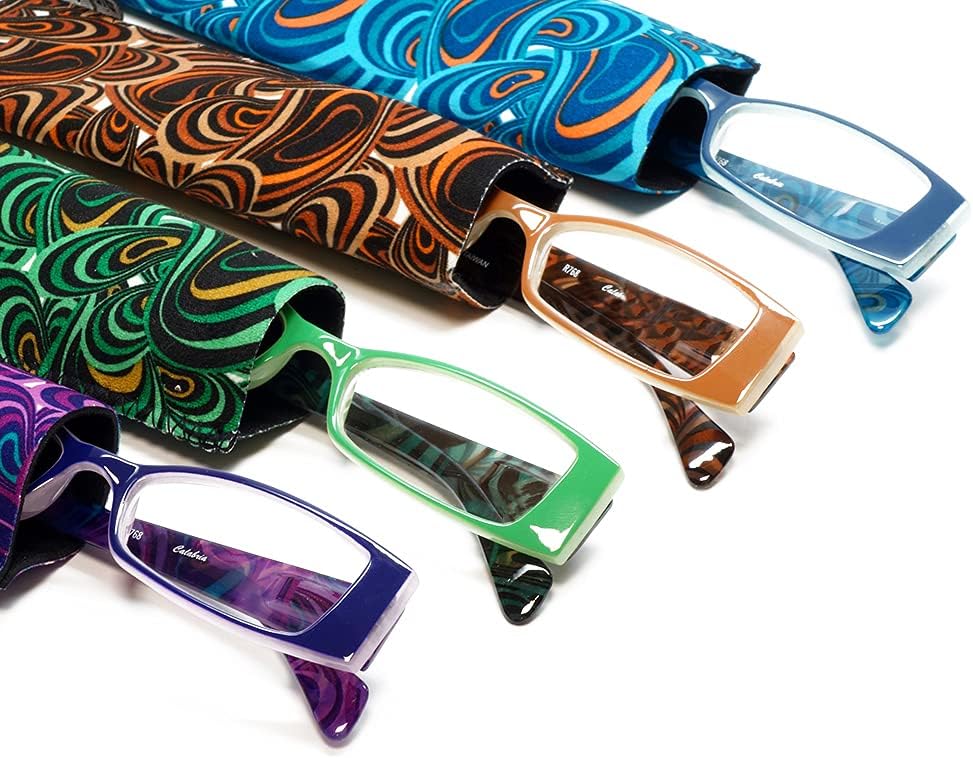 Calabria Victoria Women Designer Retro Reading Glasses Vintage Readers Distortion Free Lenses Lightweight Durable