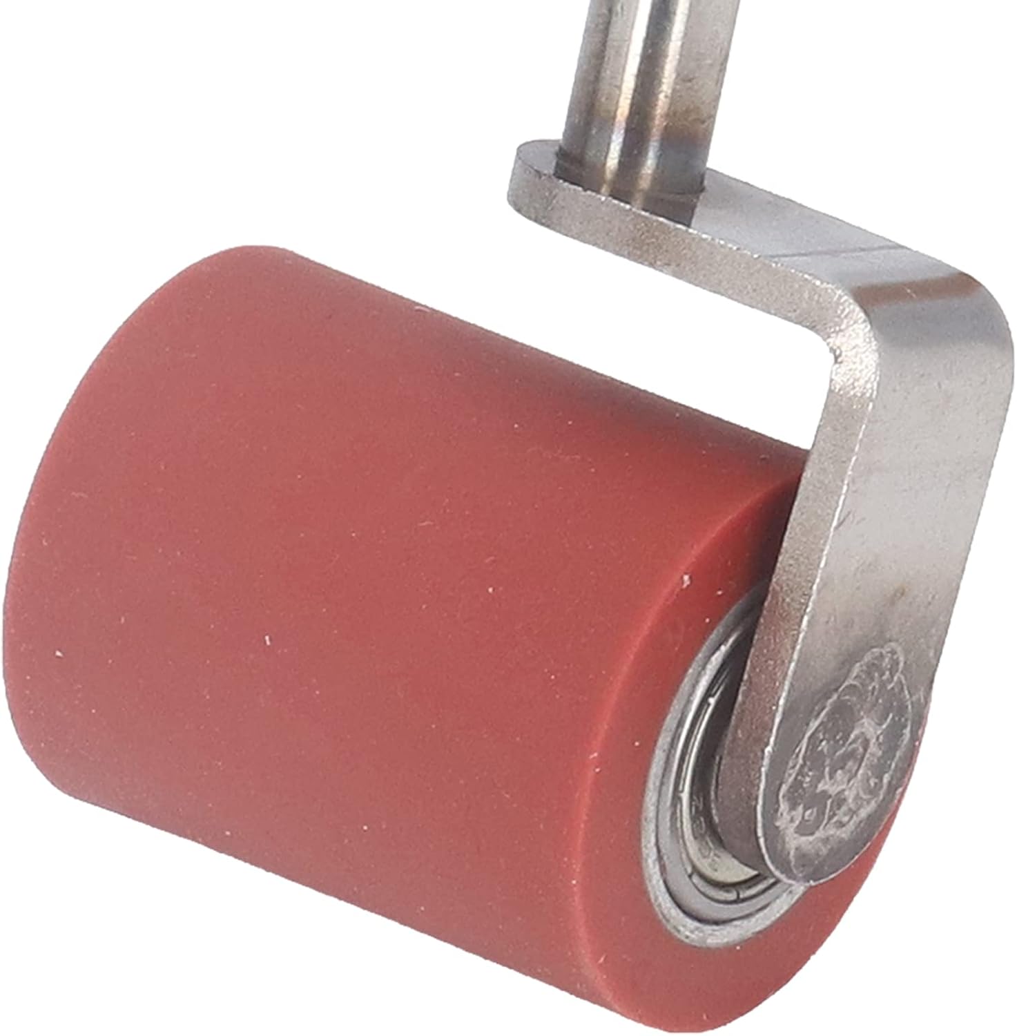 Silicone Seam Roller, Hand Roller for PVC TPO EPDM Roofing and Decking, 1.7in Wide with Ergonomic Wooden Handle and Double Direction Bearing for Smooth Seaming