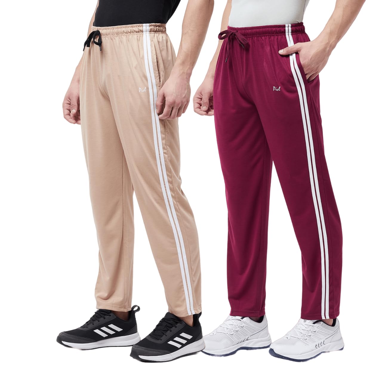 Striped Track Pants for Men Combo Pack of 2-image-0