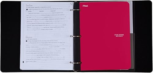 Miniatura 3 de Cuaderno con bolsillo, 1tema, College papel rayado, 80hojas, 11 pulgadas 812 pulgadas, el color variará (09294), Variados Paquete de 6