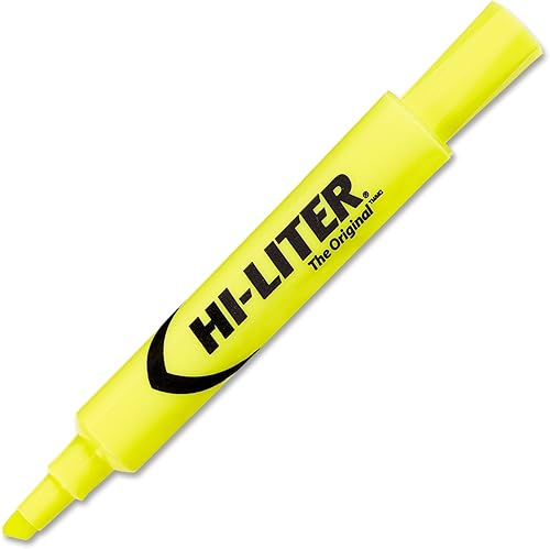 Marcadores fluorescentes para escritorio HI-LITER, Amarillo fluorescente