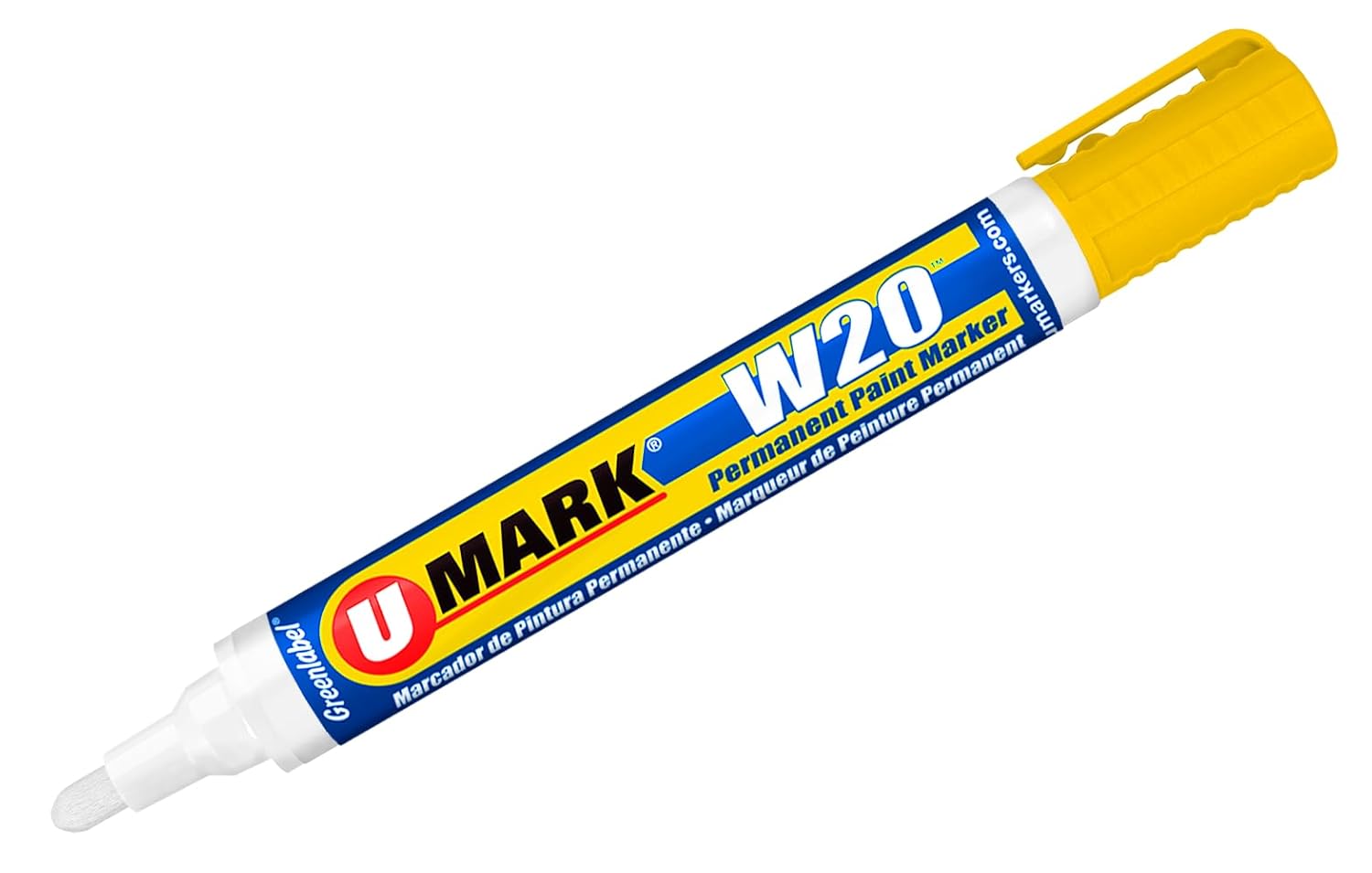 U-Mark W20 Water Based Paint Marker Red (Pack of 12) 10854