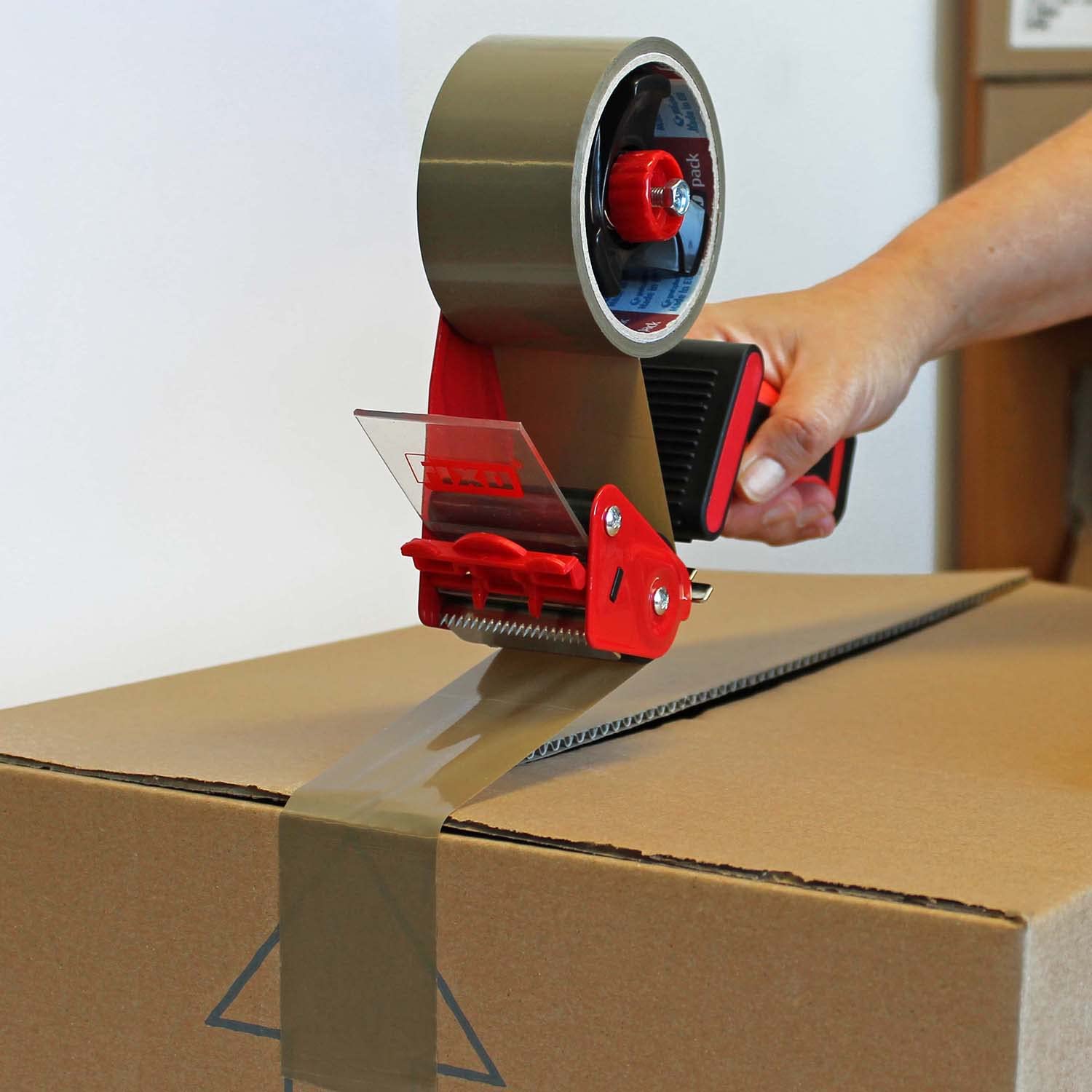 FIXO 8413623770298 - Dispenser per recinto in metallo, macchina per printar, con manico ergonomico e imballaggio, colore: grigio