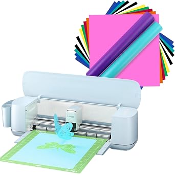 LOKLiK Cutting Machine & Matte Permanent Vinyl - 14 Pack 12" X 12" Bundle