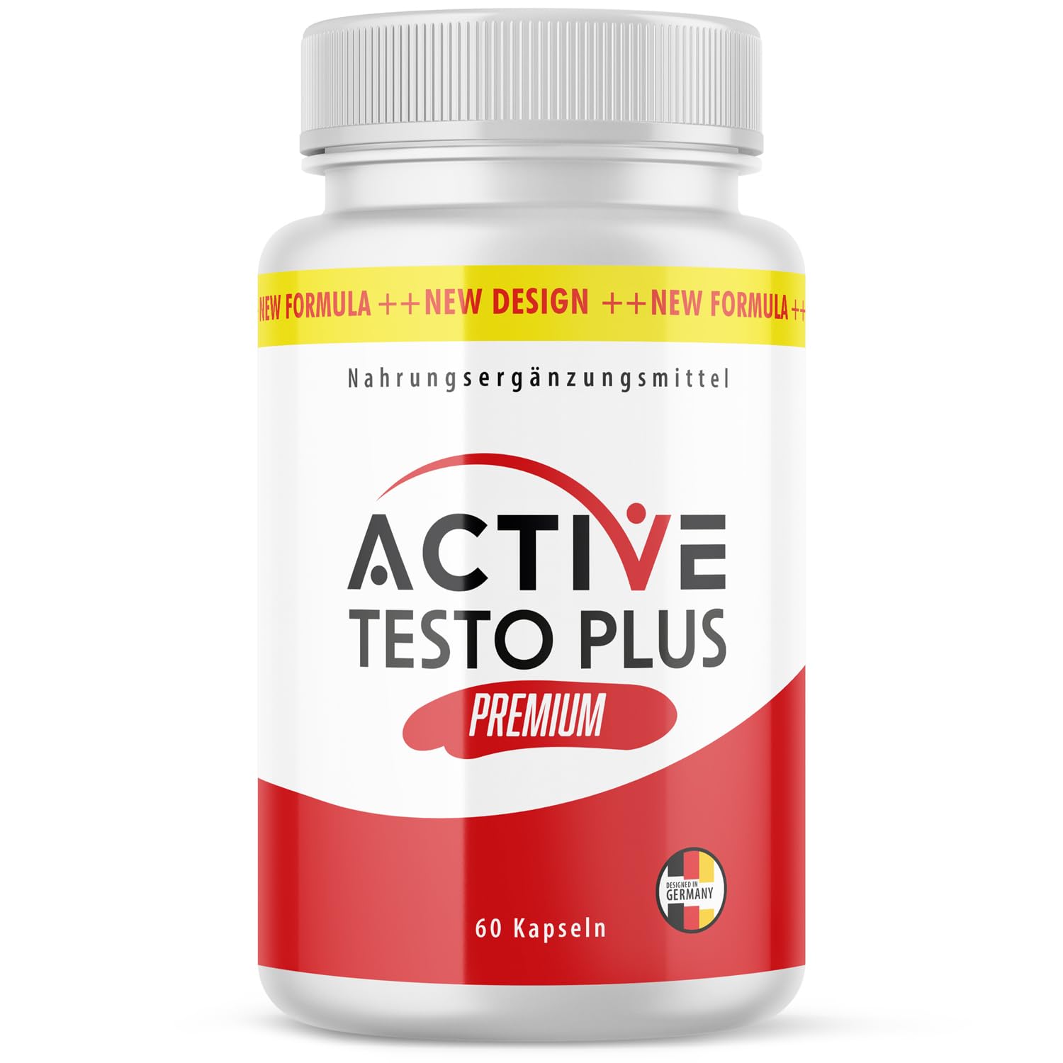 Active Testo Plus Premium Gélules | À base de L-arginine, de L-citrulline et de maca | Facile à utiliser | Contenu 60 gélules