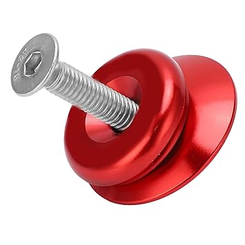 Headset Top Cover, Anti Rust Corrosion Resistant Lightweight Headset Stem Top Cap High Strength for Mountain Bike(red)