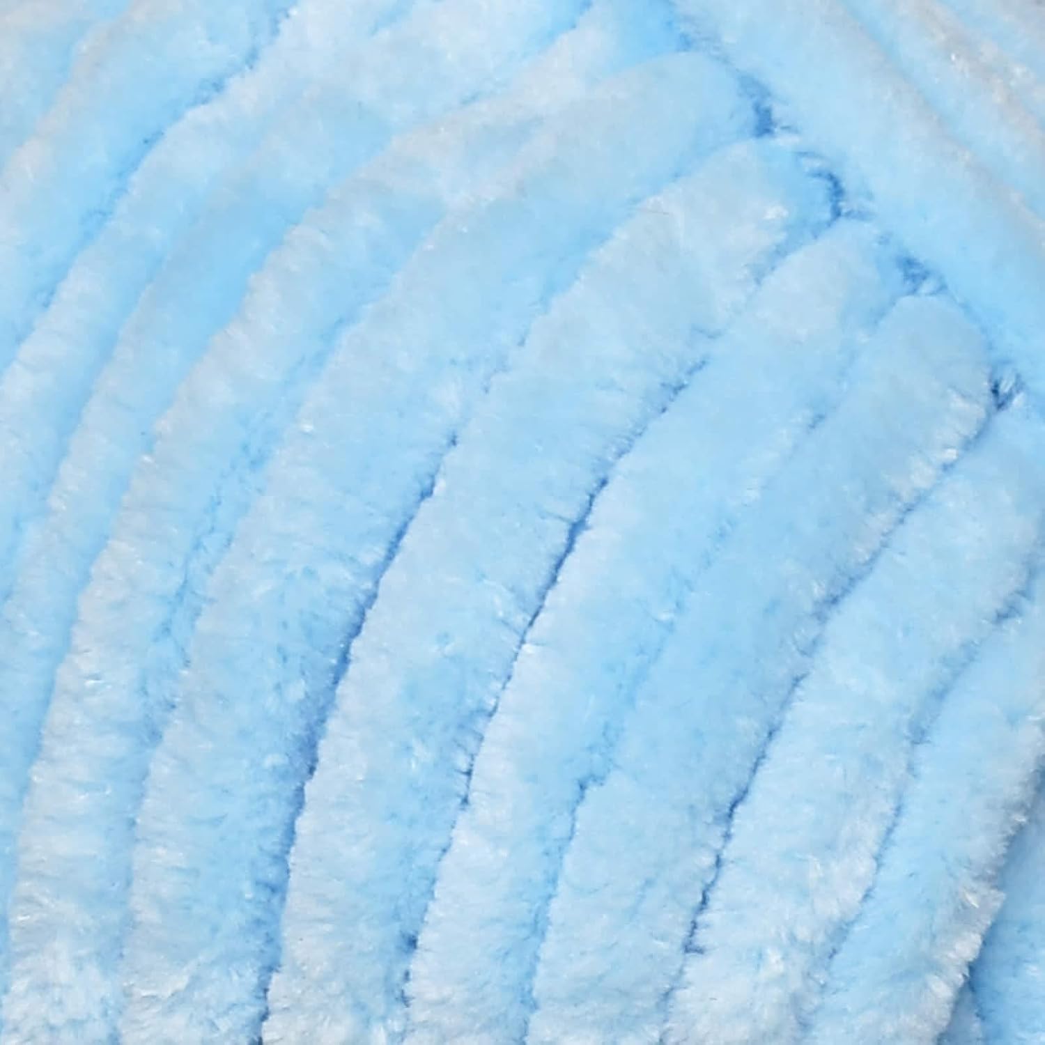 Loops & Threads Sweet Snuggles Yarn - Solid Yarn for Knitting, Crochet, Weaving, Arts & Crafts - Sky Blue, Bulk 18 Pack