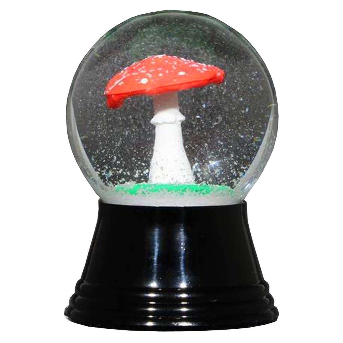 PR1239 Perzy Snowglobe-Mushroom-2.5" H W x 1.5" D, Gray