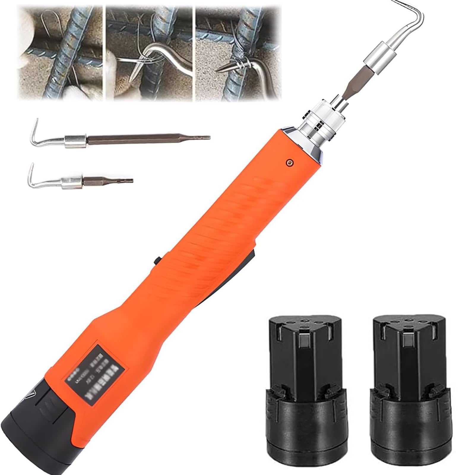 XCSCUK Rebar Tie Wire Twister, Cordless Electric Binding Machine, Handheld Automatic Steel Bar Tying Tool,for Wires and Fencing