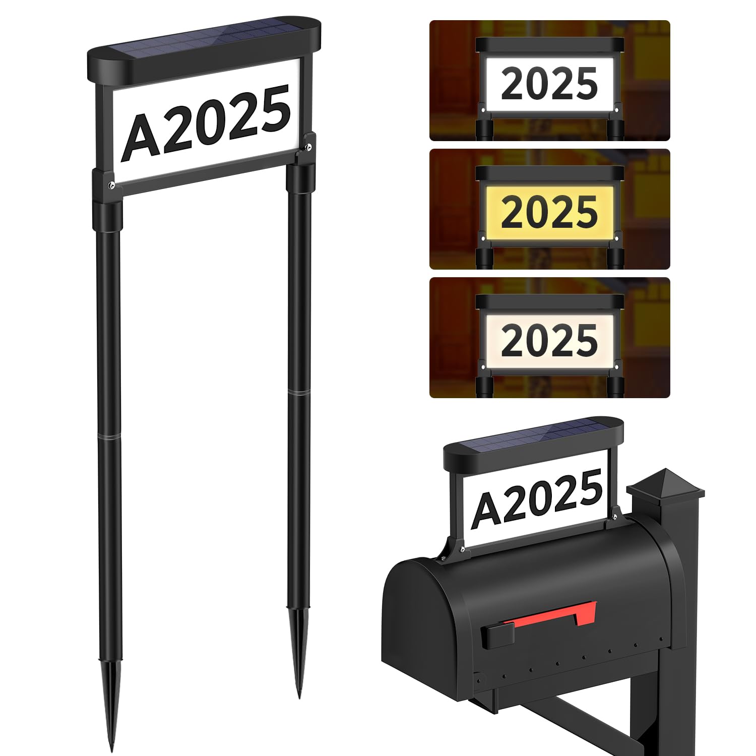 Lepwings Solar Address Sign