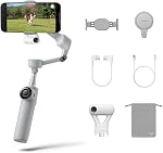 Insta360 Flow 2 Pro Gimbal Stabilizer for iPhone, Android, Phone Gimbal with AI Tracking, Fill Light, Built-in Selfie Stick & Tripod, Vlogging, Travel, Family, Sport - Ultimate AI Tracker Bundle Grey