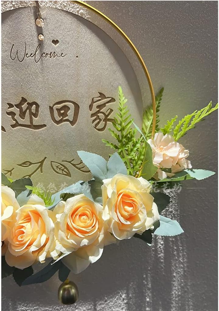 Circular Wreath Wall Decoration Floral Background Wall Hanging Decorations