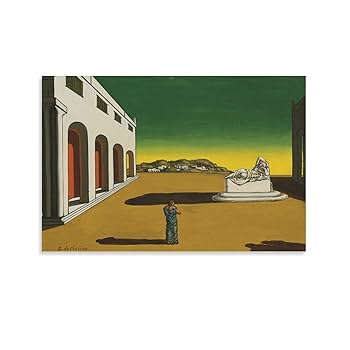 ジョルジョ・デ・キリコ、『穏やかな昼下がり』、希少画集画 ジョルジョ・デ・キリコ、『穏やかな昼下がり』、希少画集画