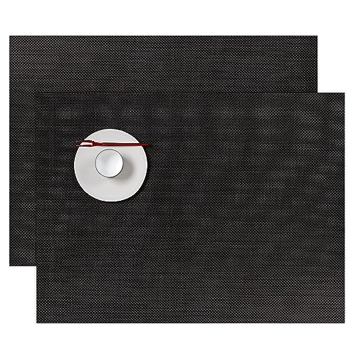 チルウィッチ ランチョンマット ミニバスケットウィーブ Mini Basketweave 長方形 2枚セット (エスプレッソ)