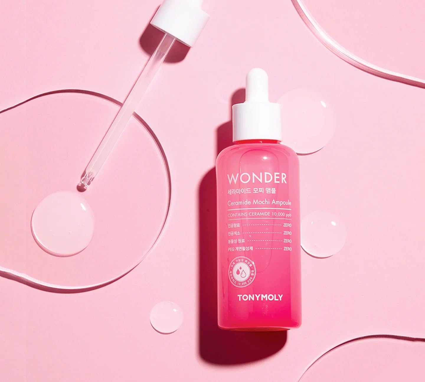 TONYMOLY Wonder Ceramide Mochi Collection, Nourishing, Brightening Ceramide Serum, Korean Skincare, Ampoule