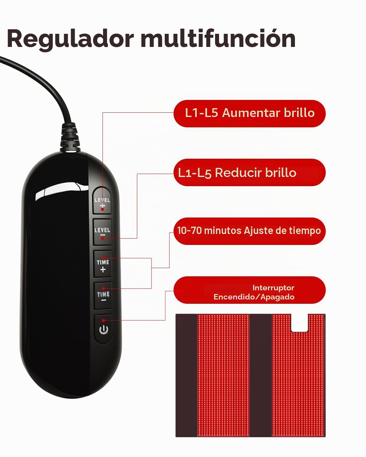 MEGELIN Bolsa de terapia de luz infrarroja roja para todo el cuerpo, manta terapia luz roja, 180 x 80 cm, 2520 LED para terapia de luz roja de cuerpo completo en casa
