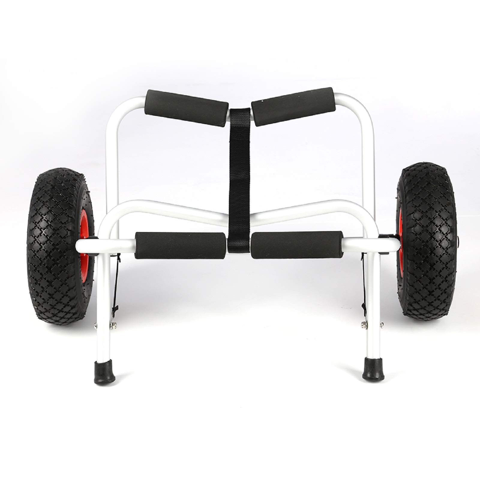 Trintion Kajakwagen bis 100 kg Faltbarer Spannriemen Aluminium Bootstrailer Kanuwagen Transportwagen Surfwagen