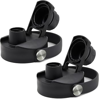PHULWEL Car Flip Lid Only for Hydro Flask Wide Mouth (12 oz 18 oz 20 oz 24 oz 32 oz 40 oz 64 oz), Sports Caps Water Bottle Ac