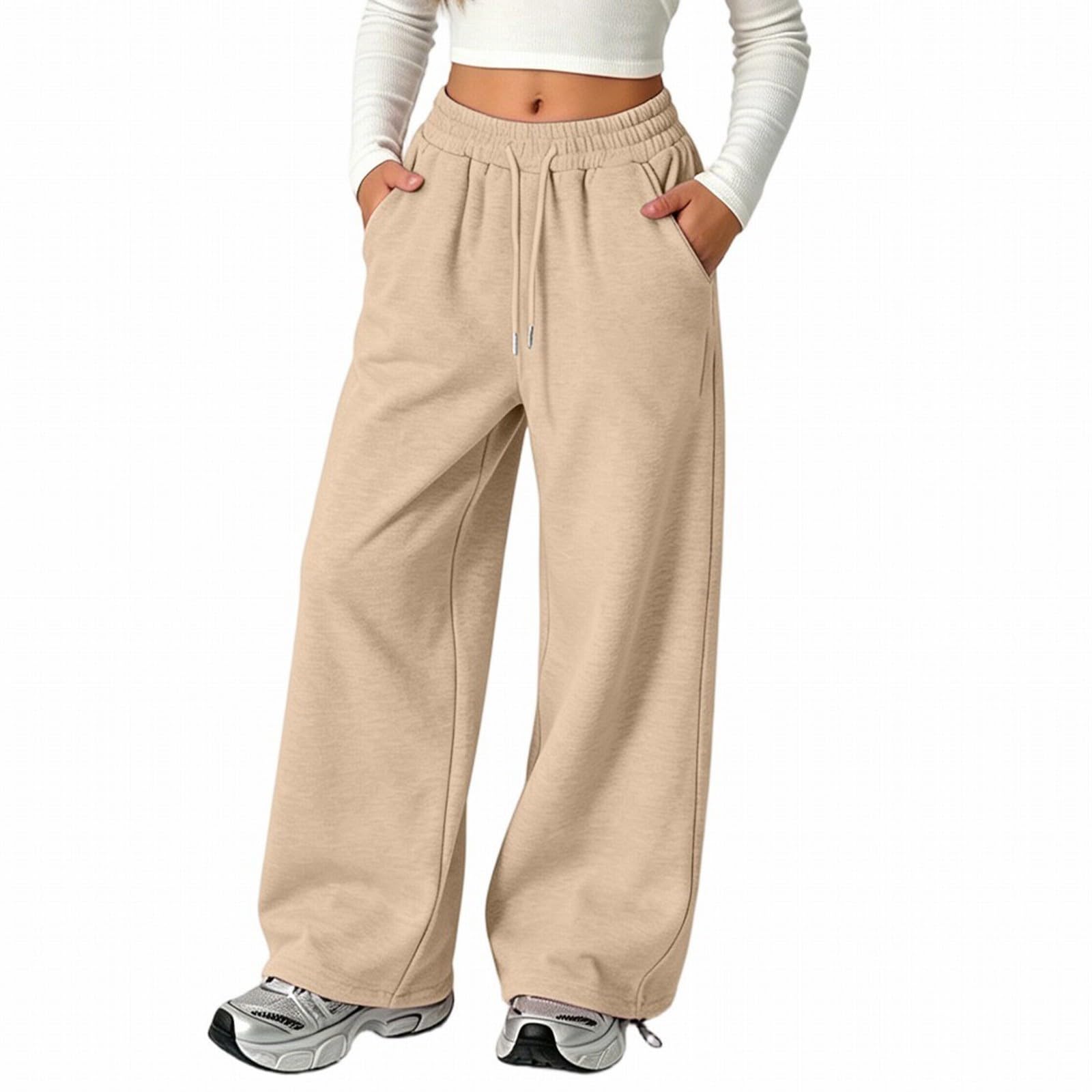 3er-Pack Baggy Jogginghose Mädchen Lange Jogging Sporthose mit Taschen