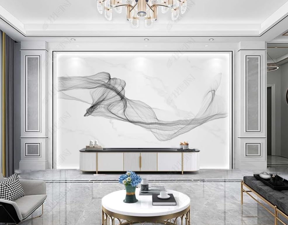 Poster géant mural paysage moderne en papier intissé premium pour grand salon