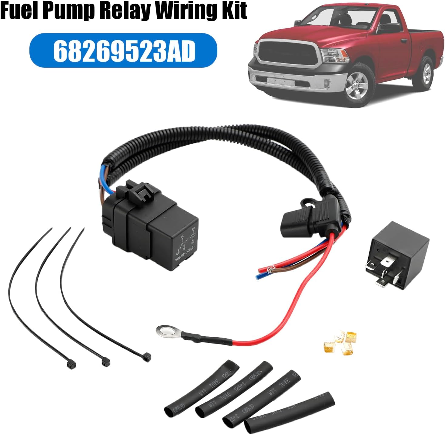 Fuel Pump Relay Wiring Kit 68269523AD for Jeep Grand Cherokee for Dodge Durang Ram 1500 2011-2013 CBWPR091AA CSZDV621AA CBP4P541AB 4727370AA