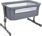 Foto di Chicco Next2Me Essential Culla Neonato Fianco Letto, Culla Co-Sleeping, Compatibile con Diversi Letti, Altezza Regolabile, Buona Circolazione dell'Aria, Materasso e Borsa inclusi, 0-6 Mesi, Grigio