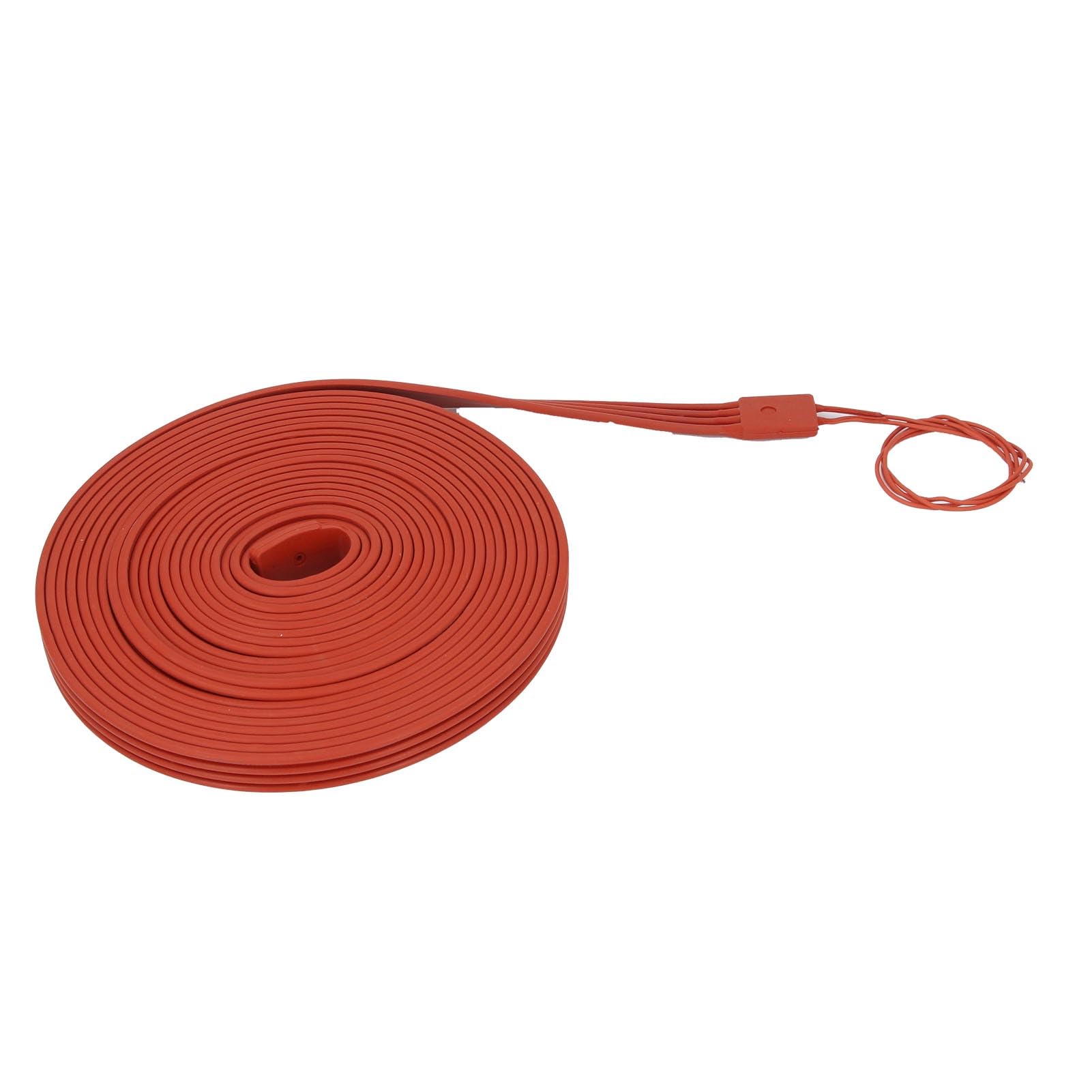 Eujgoov Cinta Calefactora de Silicona 1000W 25x10000mm Cable Calefactor Flexible Impermeable para Protección contra Congelación de Tuberías Motores Compresores RV, con Alambre de (Silicona 2)