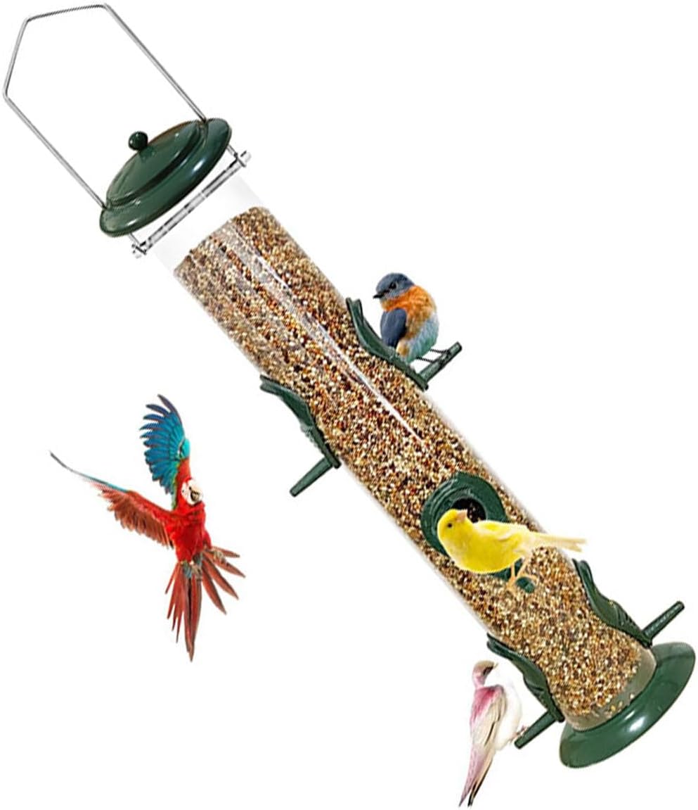 to Assemble Metal Bird Feeder, Refill Cleans, Green