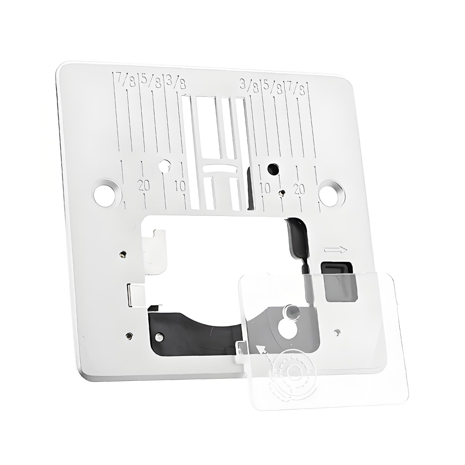 Elnwnnkc Sewing Machine Needle Plate for Q60D 4423 5523 Models Metal Needle Plate Replacement for Smooth Fabric Stitching Strong Sewing Machine
