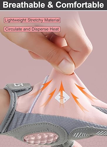 Miniatura 5 de Guantes de entrenamiento para mujeres y hombres, de gel de sílice semisólido, antideslizantes, guantes de levantamiento de pesas para mujeres,