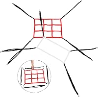 Vista 8 de Baseball Softball Pitching and Batting Practice Net Set, Adjustable Target Hitting Net with 1 White and 9 Red Scoring Zones, Sturdy Training Cage