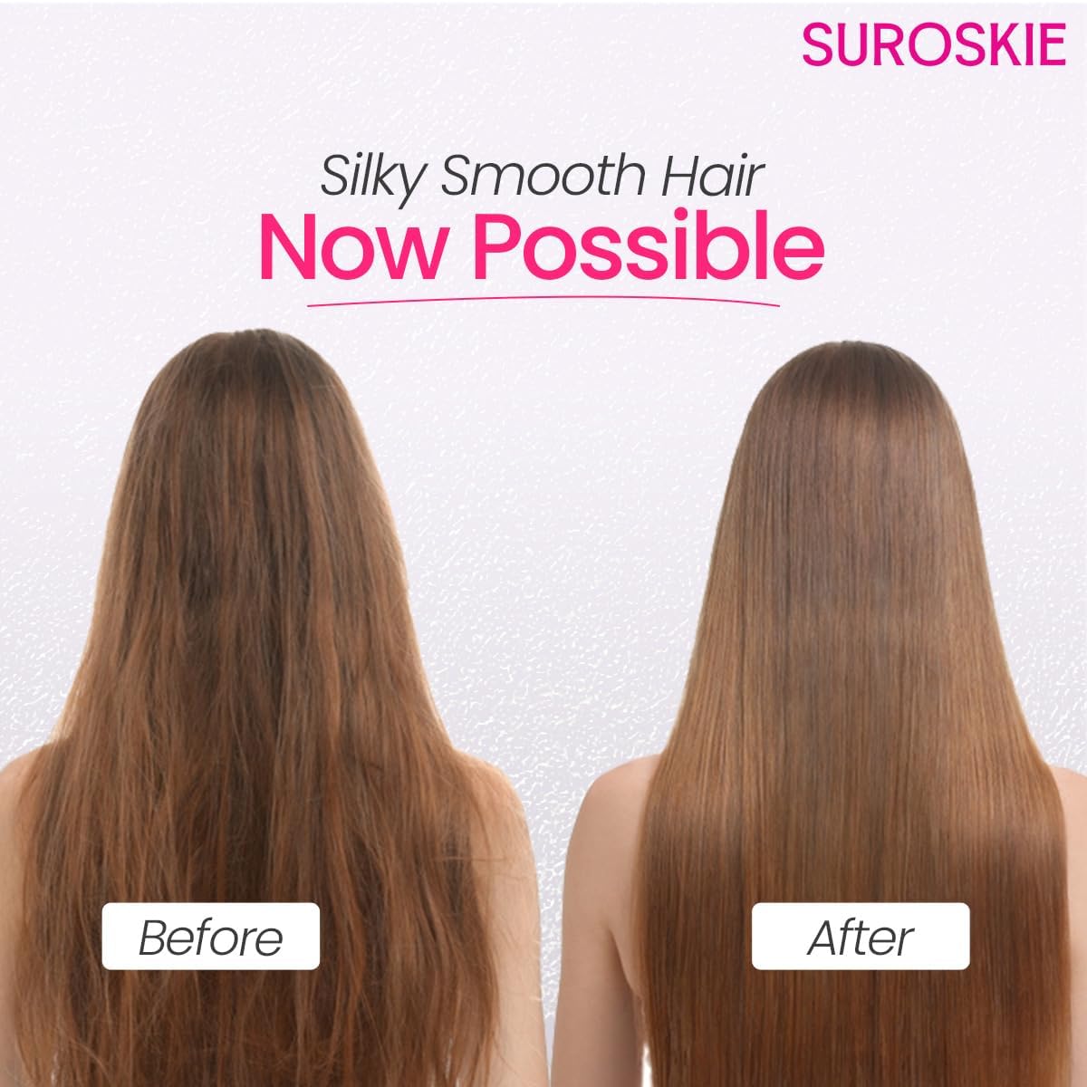 SUROSKIE Advance Glass Hair Serum 50ml | Hydrolyzed Collagen & Argan Oil | Instant 20x shine, frizz free hair (Upto 72 hrs) | Heat Protection up to 230° Celsius | Serum For dry frizzy hair | Women & Men SUROSKIE Advance Glass Hair Serum 50ml | Hydrolyzed Collagen & Argan Oil | Instant 20x shine, frizz free hair (Upto 72 hrs) | Heat Protection up to 230° Celsius | Serum For dry frizzy hair | Women & Men