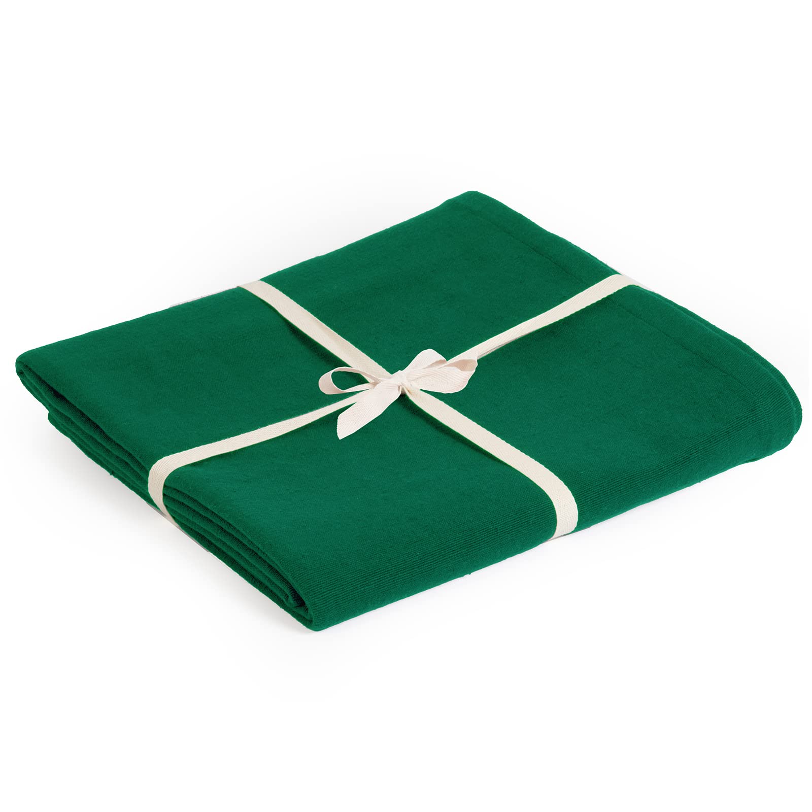 Yoga Studio Ys Blanket/Jadegreen Manta de Yoga de algodón orgánico Jade, Unisex, Verde a Rayas, Normal
