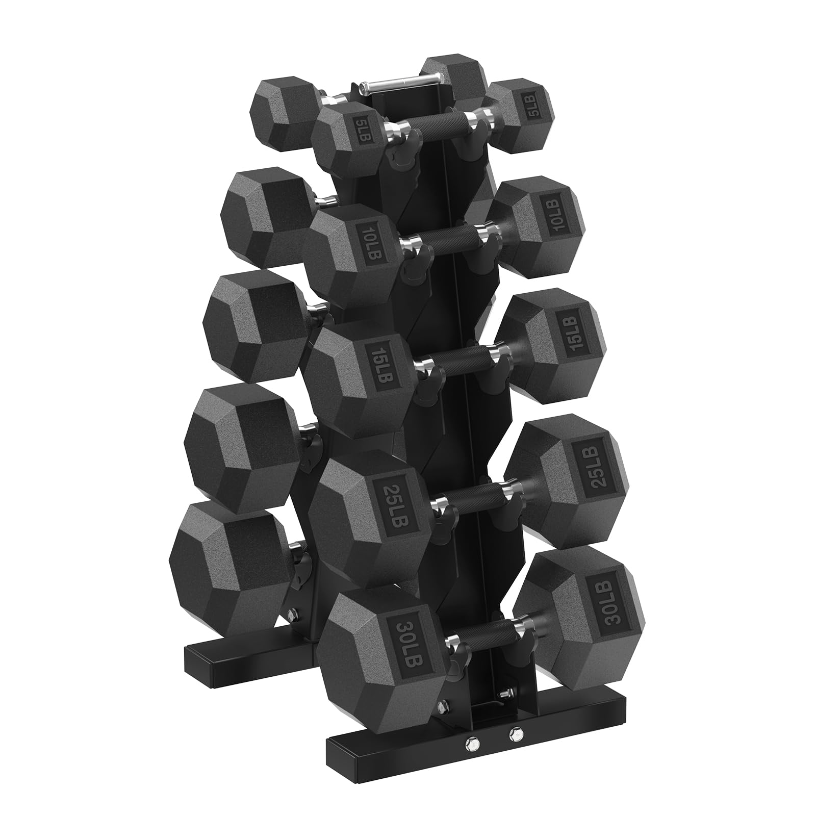HANDBODE Hex Dumbbell Set with Rack