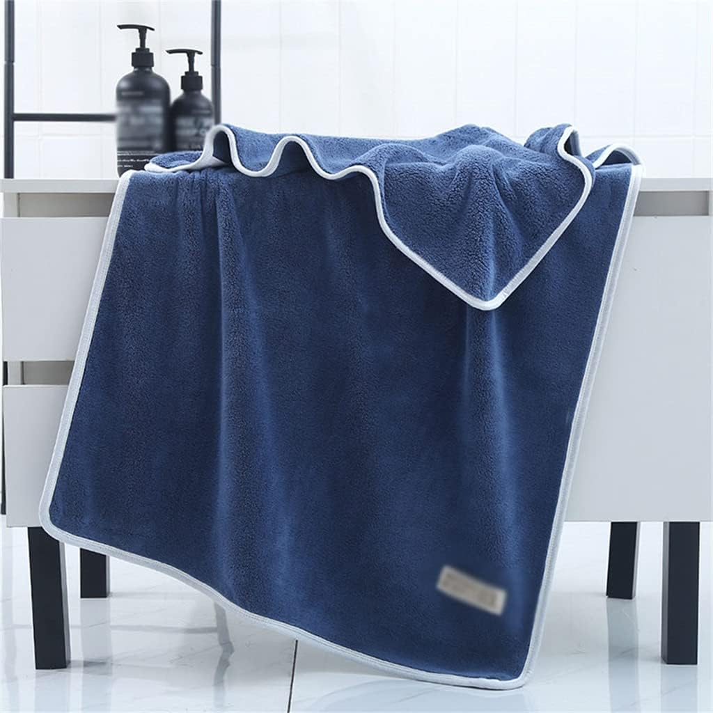 Bath Towel Household Increase Thickening Female Male Couple Absorbent Quick-Drying Bath Towel(E)