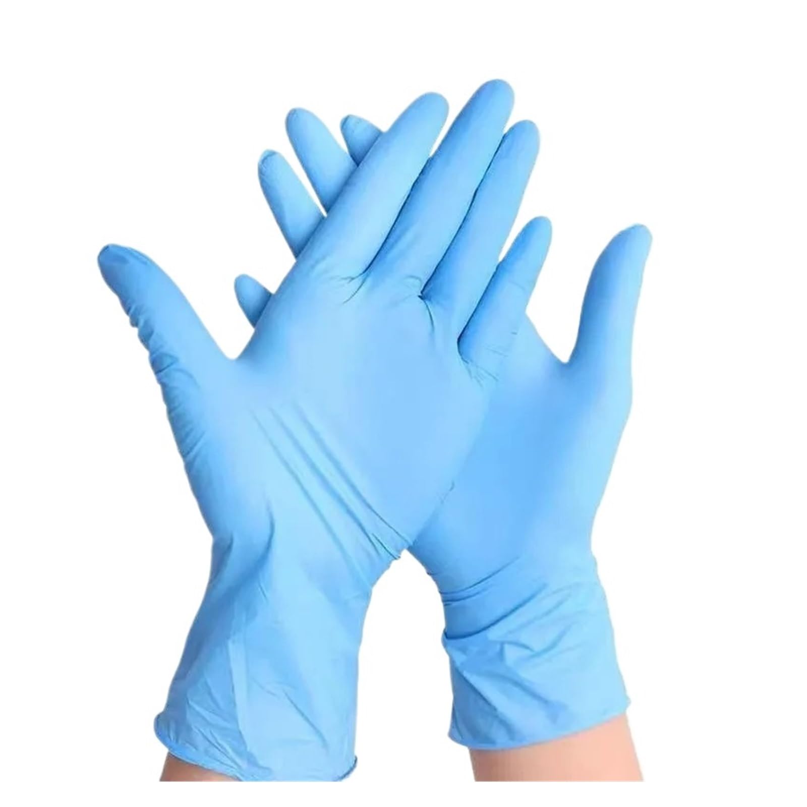 30/60/100 Uds Guantes De Nitrilo Azul Desechables Cocina Hornear Limpieza Peluquería Baño Herramientas Mascotas(100PCS,L)