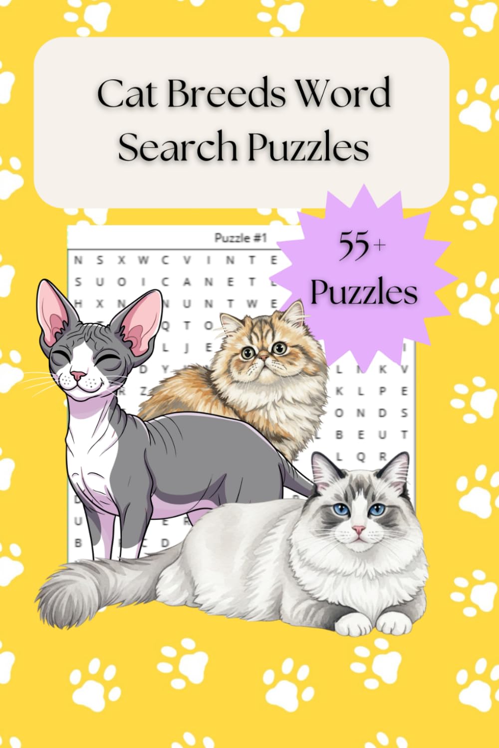 Cat Breeds Word Search Puzzles (Purebred Pets Breed Word Search)