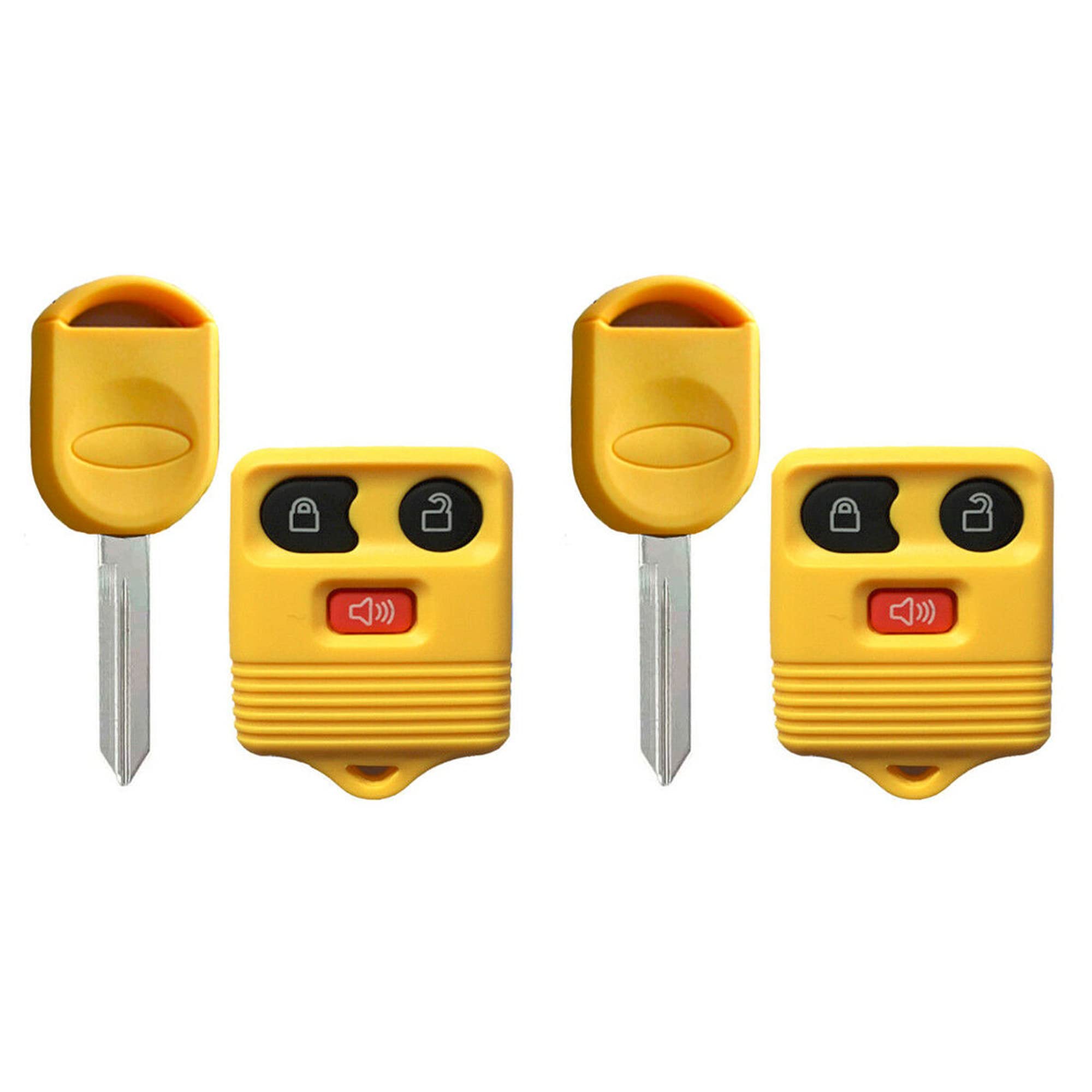 2X New Replacement Keyless Remote Key Fob Compatible with & Fits for Ford Lincoln Mazda Mercury 80 chip