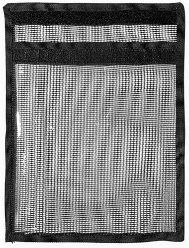 Sanhu 12" x 9", Single Pouch Trolling Lure Bags, 5 Pcs Black Mesh Design, for Saltwater Fishing Tackle Storage, Includes Foldable Organizer, Ideal for Offshore Fishing & Traveling Anglers